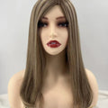 Salvi hair-SHW023 100% European hair ,130%density M cap size Highlight color Injection silky top lady's wig 22inches
