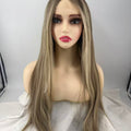 Salvi hair-SHW007 Lace top wigs 24inch 100% cuticle hair Jewish kosher wigs ,natural look and comfortable daily wear