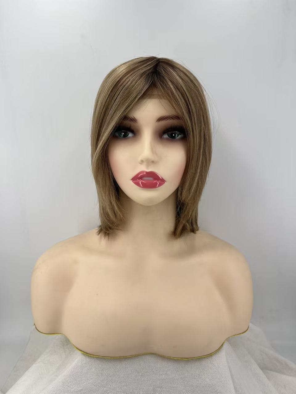 Salvi hair-SHW008  Full hand tied wigs  100% European natural hair  10inch  Ship within 24 hours Money-back guarantee within 30 days