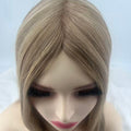 Salvi hair-SHT08 Fine Mono in body Topper Wefted in sides and back 6"x7° Col.13inch #12/14/25S-R 12 Free Style 120% density