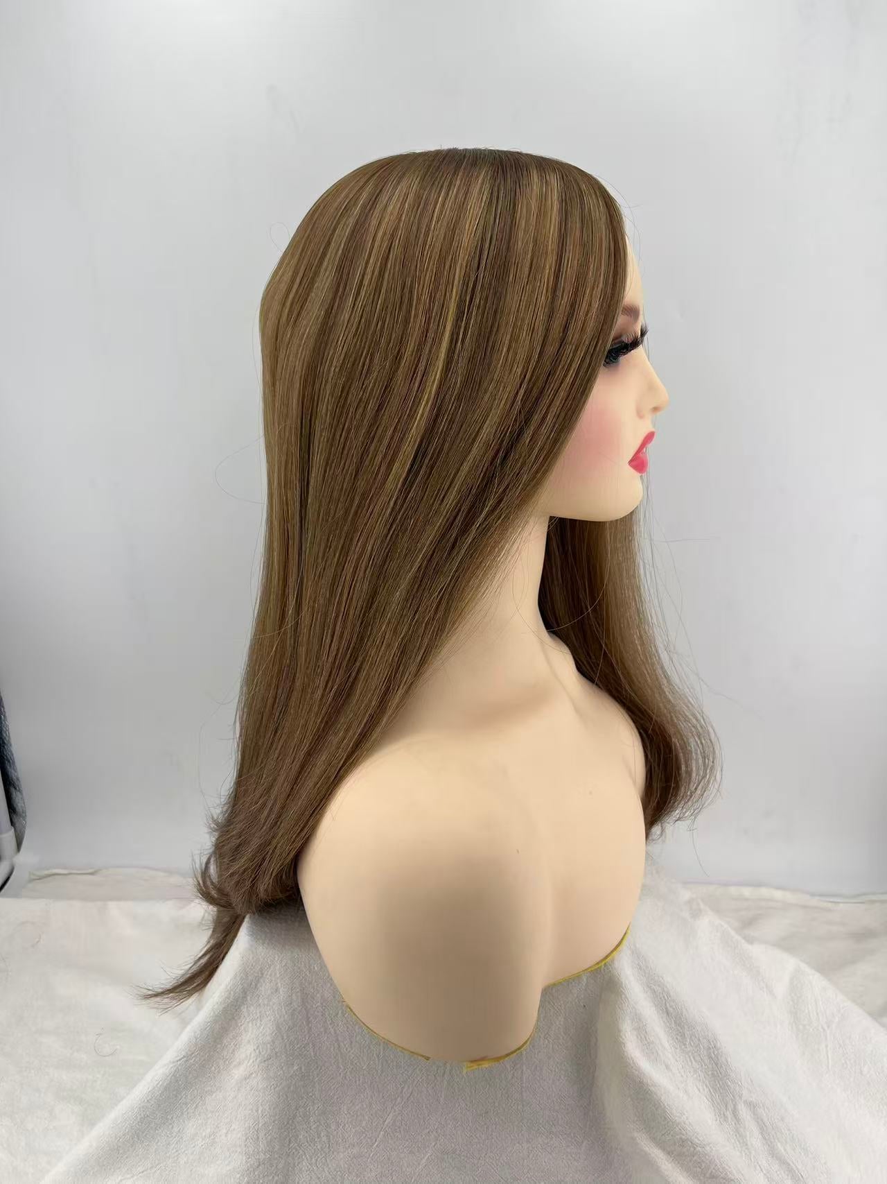 Salvihair-SHW024 Injection Kosher wig Full hand tied European Cuticle virgin hair 18inch