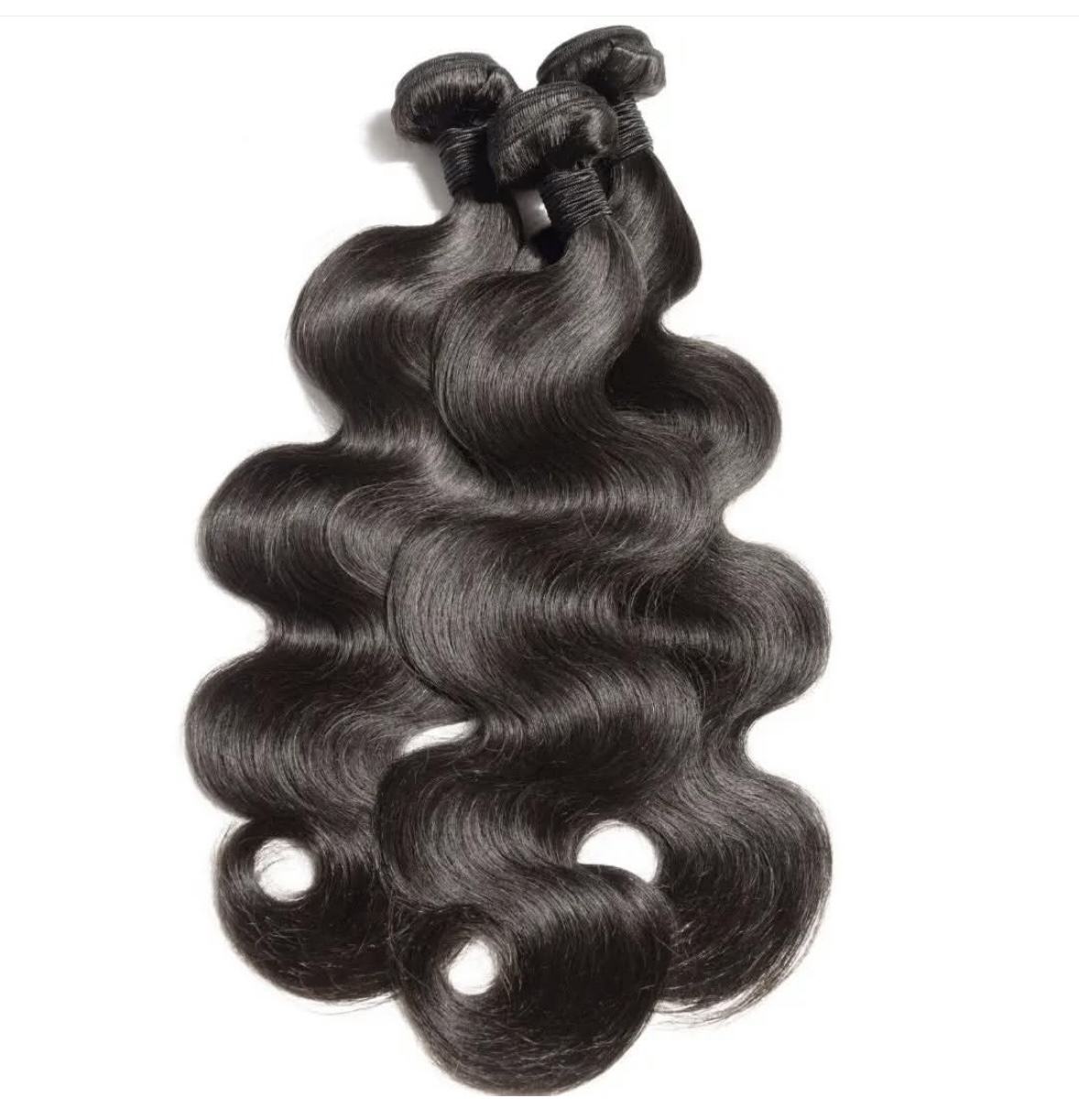 Salvihair-SHB001  Hair bundles Body wave Raw Virgin hair  100gram 100gram  22inch  1piece cuticle virgin human hair weft for black beauty women
