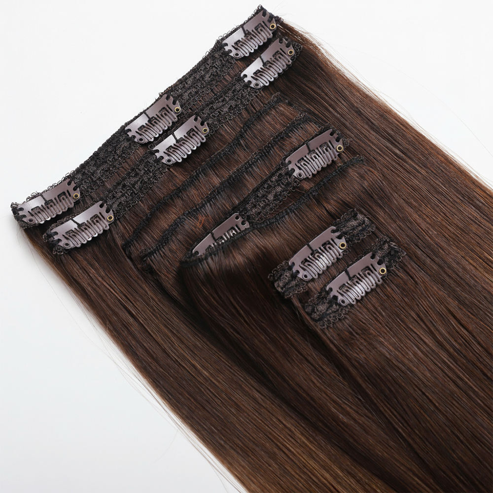 Salvihair-SHE02  Lace Clip in hair extension
