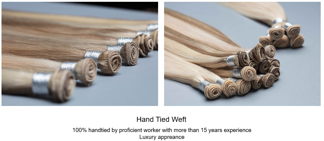 Salvihair-SHE011 Hand tied weft hair