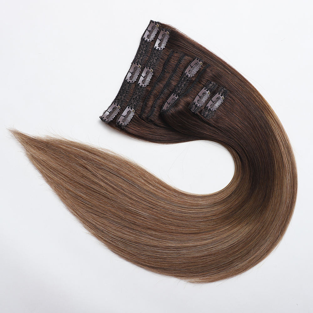 Salvihair-SHE02  Lace Clip in hair extension